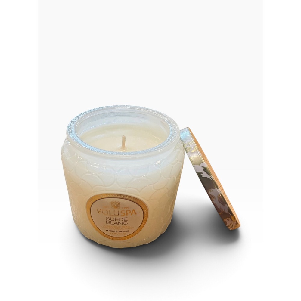 Voluspa Suede Blanc Candle — Maison Blanc 4.5oz